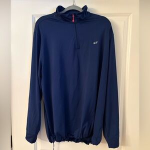 💙Men’s Vineyard Vines Men's Deep Blue Performance Quarter-Zip Jacket